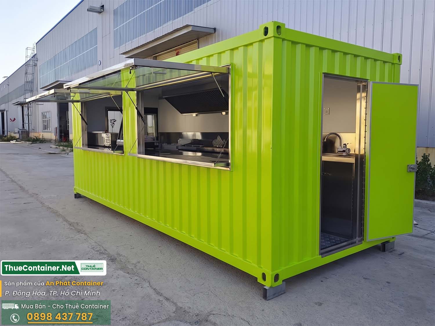 Mô hình coffee take away bằng container 20ft