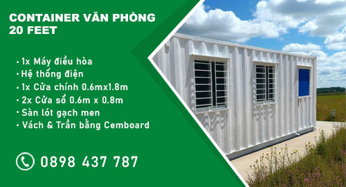 Container văn phòng 20 feet cho thuê
