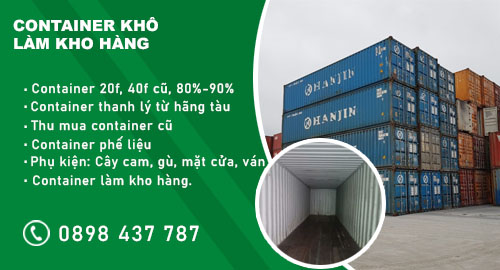 Container làm kho chứa hàng