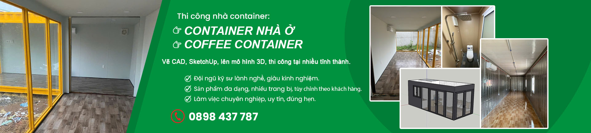 Thi công nhà container
