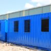 Container văn phòng 20 feet màu xanh