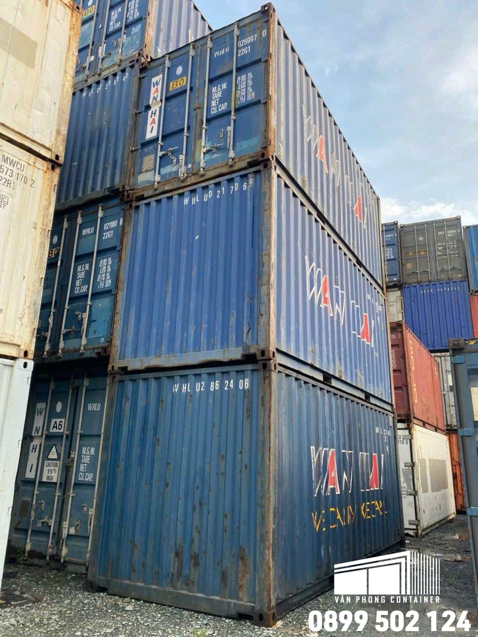 Lô container 20ft cũ cho thuê