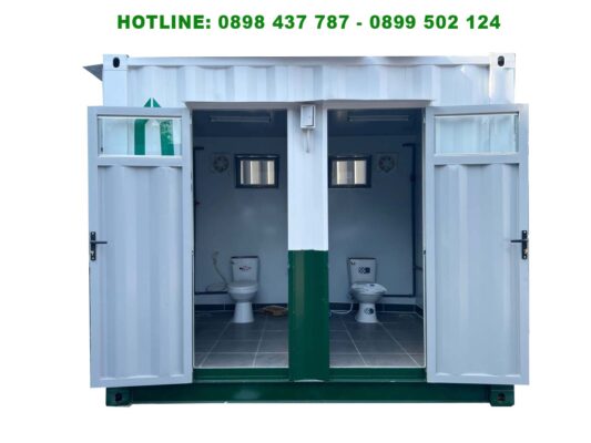Container toilet 2 buồng