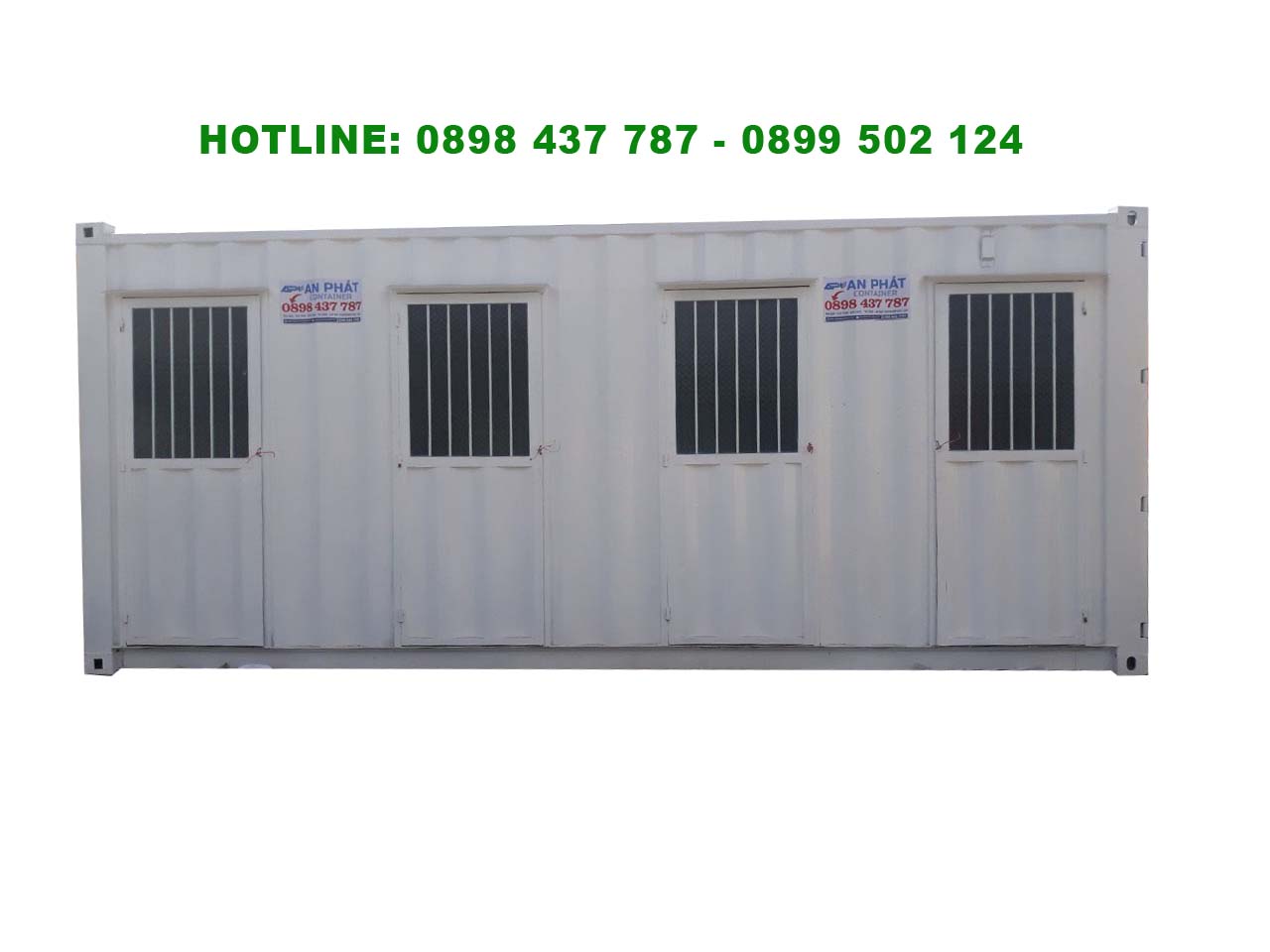 Container toilet 4 buồng
