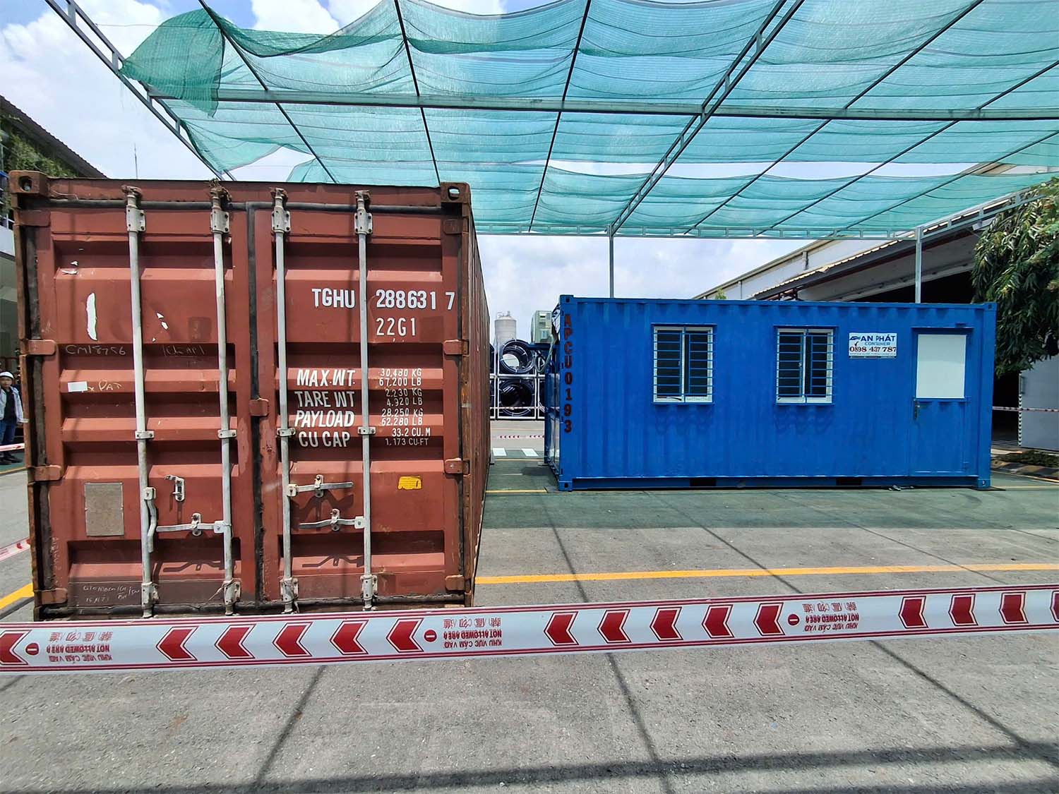 Cho thuê container văn phòng 20ft đi kèm với container khô