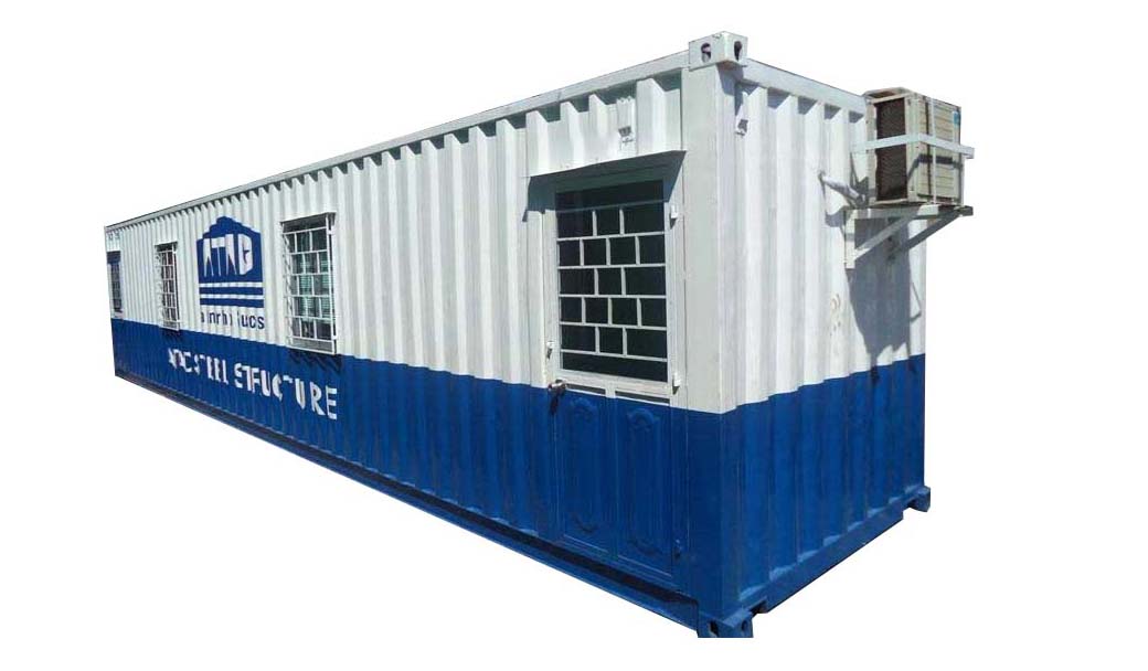 Container văn phòng 40 feet tùy chỉnh màu sơn, logo cho thuê