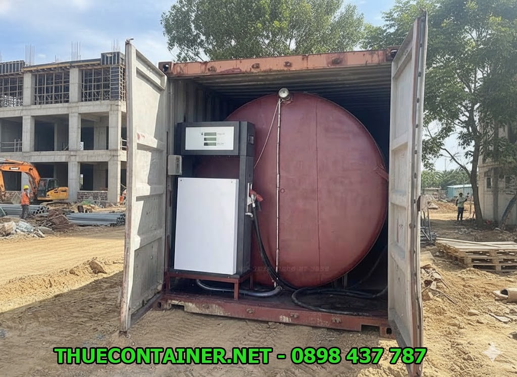 Container bồn chứa dầu 20ft có trạm bơm
