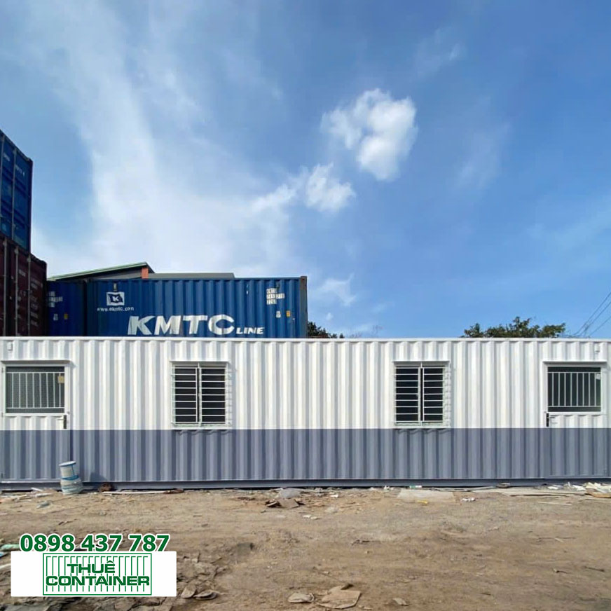 Container văn phòng 40 feet HC có chia phòng