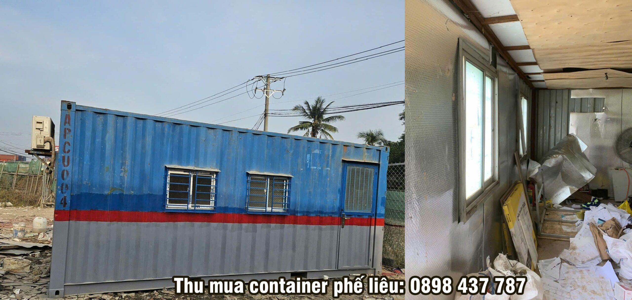 thu mua container văn phòng phế liệu
