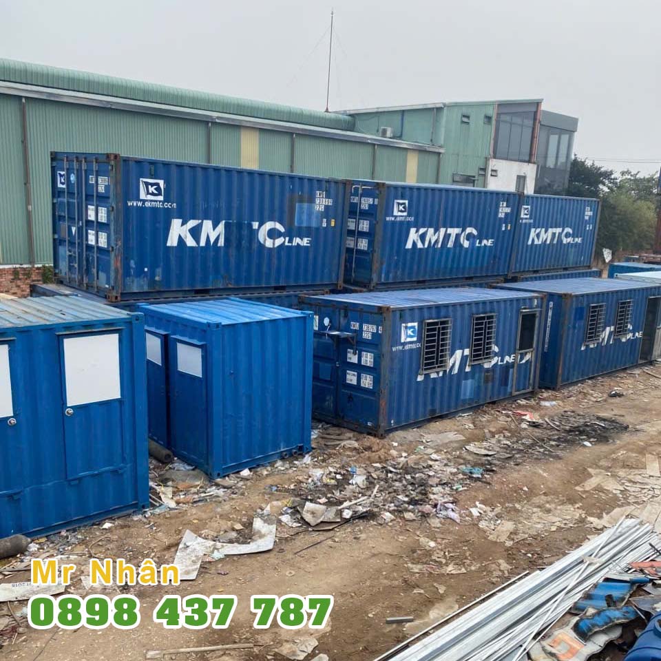 Bãi Sẵn Hàng Nhiều Container 20ft Làm Văn Phòng, Làm Kho Cho Thuê