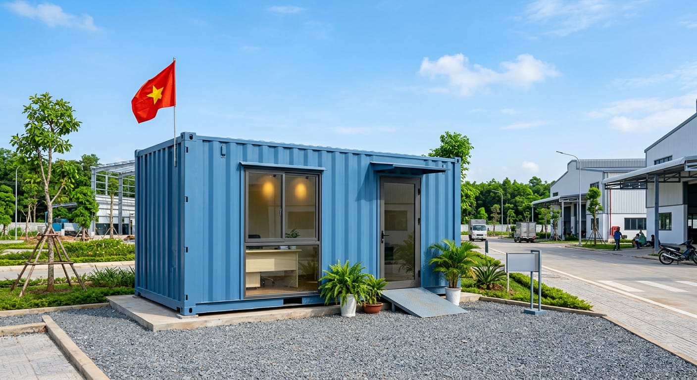Văn Phòng Container hiện đại cho thuê ở Đồng Xoài