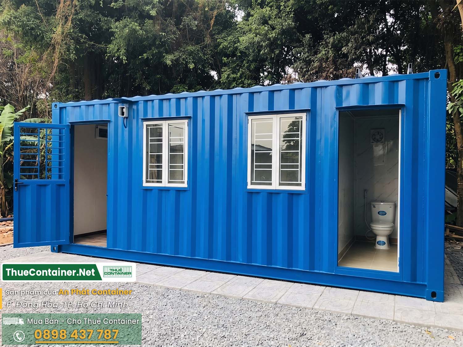 Container văn phòng 20ft có Toilet