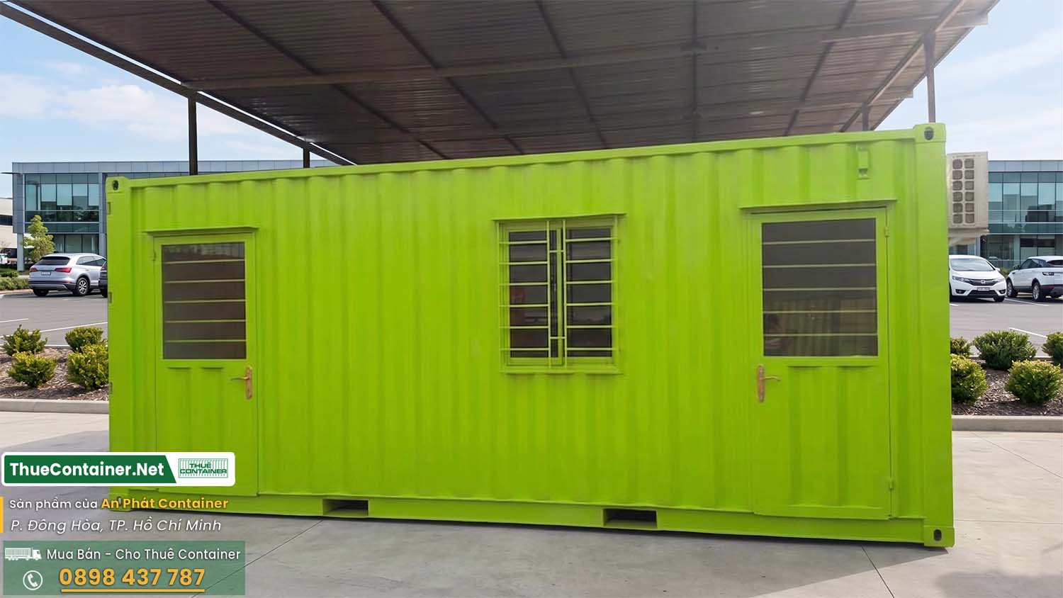 Container văn phòng 20ft có toilet cho thuê
