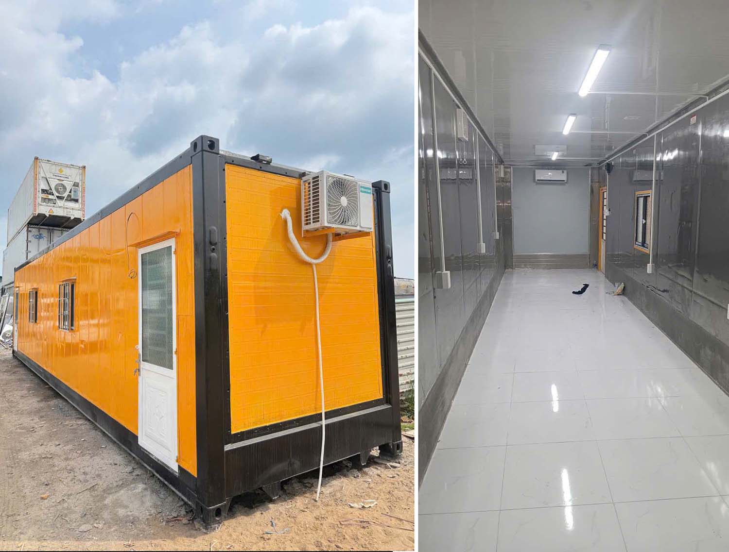Container văn phòng 40ft hoán cải từ container lạnh-1