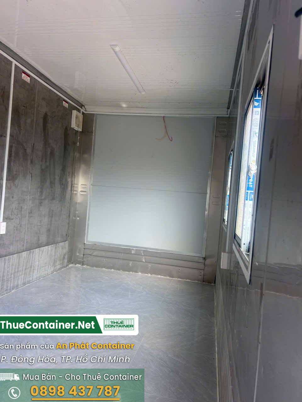 Nội thất container văn phòng 20ft từ container lạnh-1