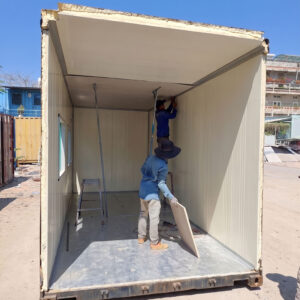 Quá trình hoán cải container lạnh 20ft cũ làm container văn phòng